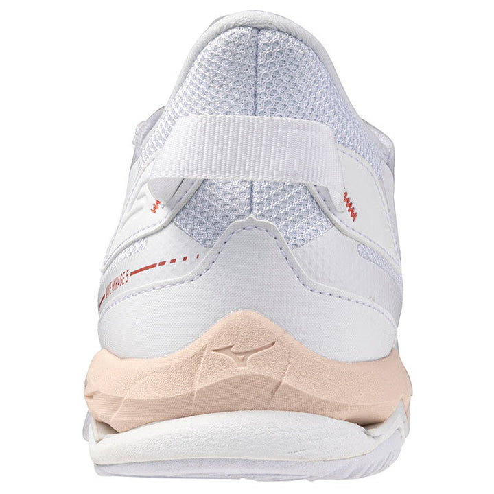 mizuno wave mirage 5 femme blanc beige gris
