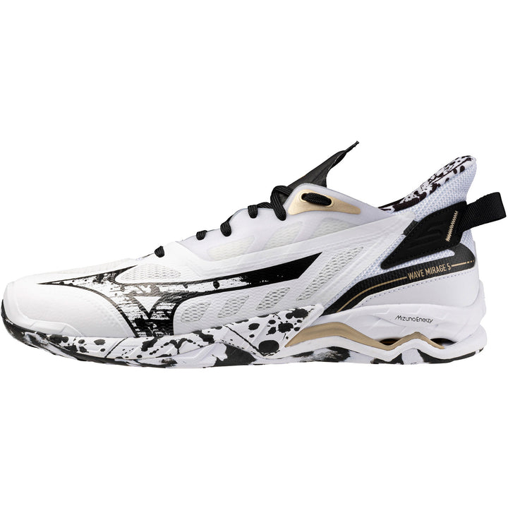 mizuno wave mirage 5 kakizome blanc noir or