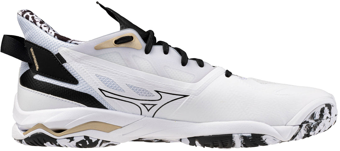 mizuno wave mirage 5 kakizome blanc noir or