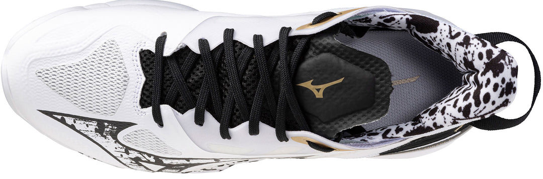 mizuno wave mirage 5 kakizome blanc noir or