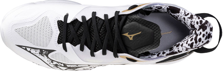 mizuno wave mirage 5 kakizome blanc noir or