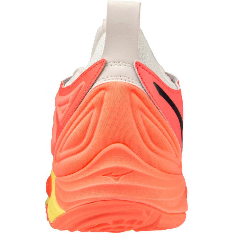 mizuno wave momentum 3 corail jaune blanc