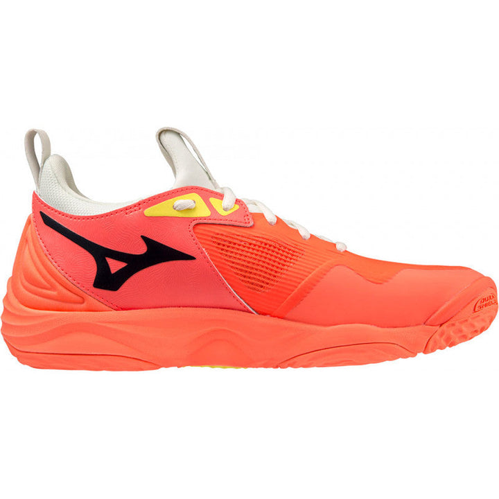 mizuno wave momentum 3 corail jaune blanc