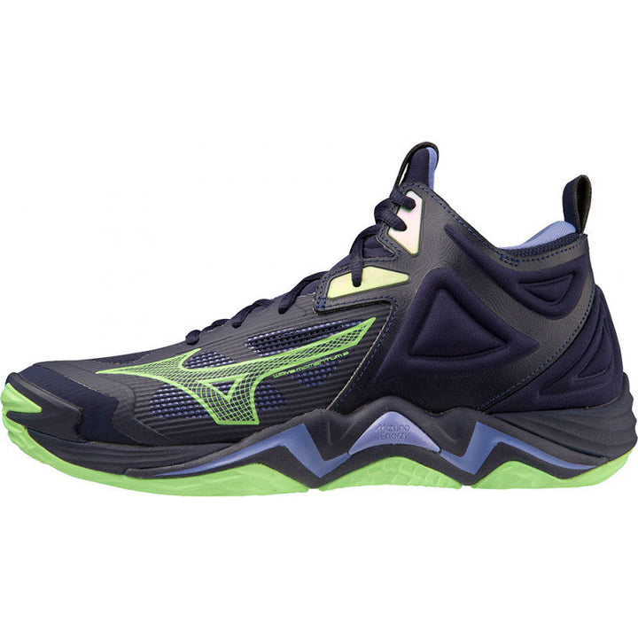 mizuno wave momentum 3 mid marine vert