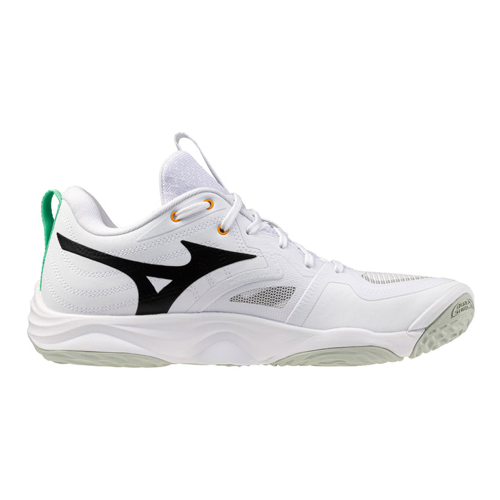mizuno wave momentum elite blanc gris vert