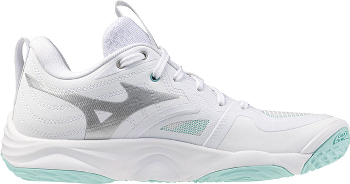 mizuno wave momentum elite blanc vert gris