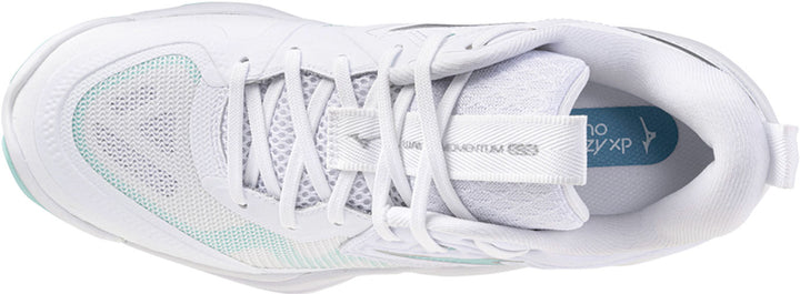 mizuno wave momentum elite blanc vert gris