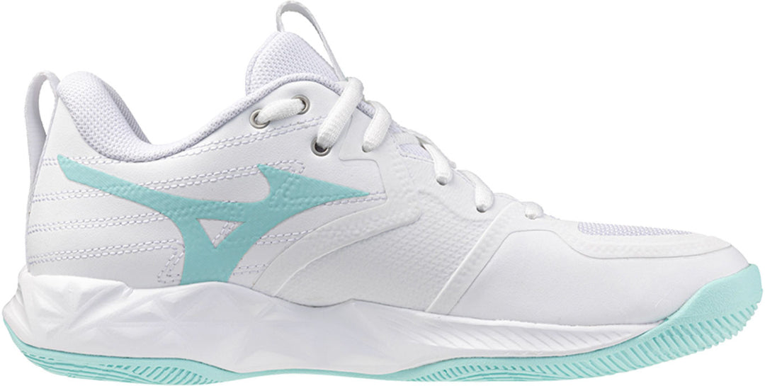 Mizuno Wave Momentum Pro blanc gris vert