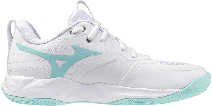 Mizuno Wave Momentum Pro blanc gris vert