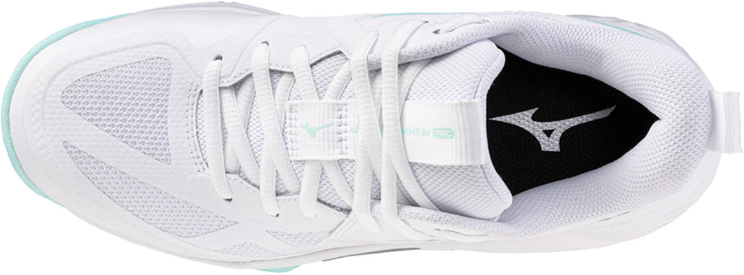 Mizuno Wave Momentum Pro blanc gris vert