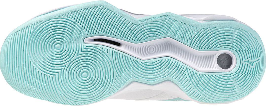 Mizuno Wave Momentum Pro blanc gris vert