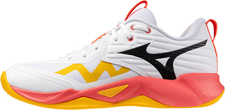 mizuno wave momentum pro blanc orange jaune