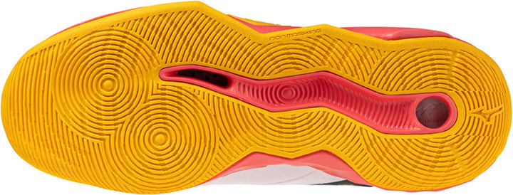 mizuno wave momentum pro blanc orange jaune