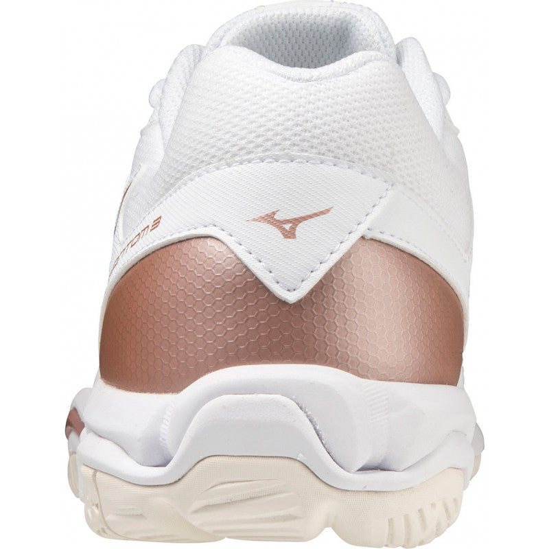 mizuno wave phantom 3 femme blanc bronze
