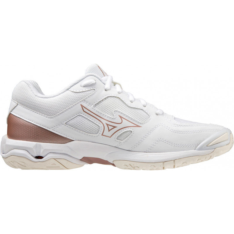 mizuno wave phantom 3 femme blanc bronze