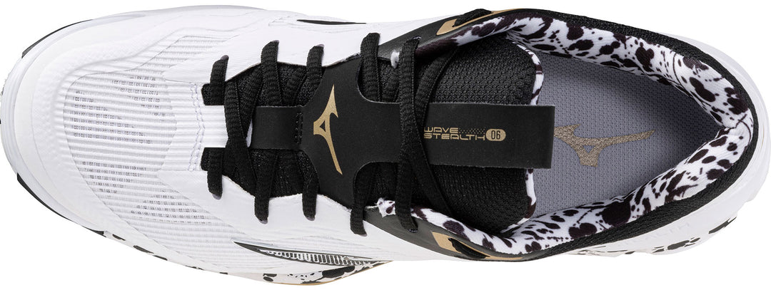mizuno wave stealth 6 kakizome blanc noir or