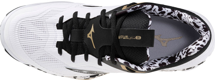 mizuno wave stealth 6 kakizome blanc noir or