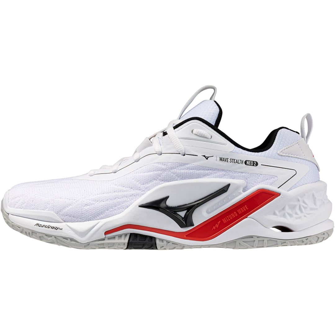 mizuno wave stealth neo 2 blanc rouge noir