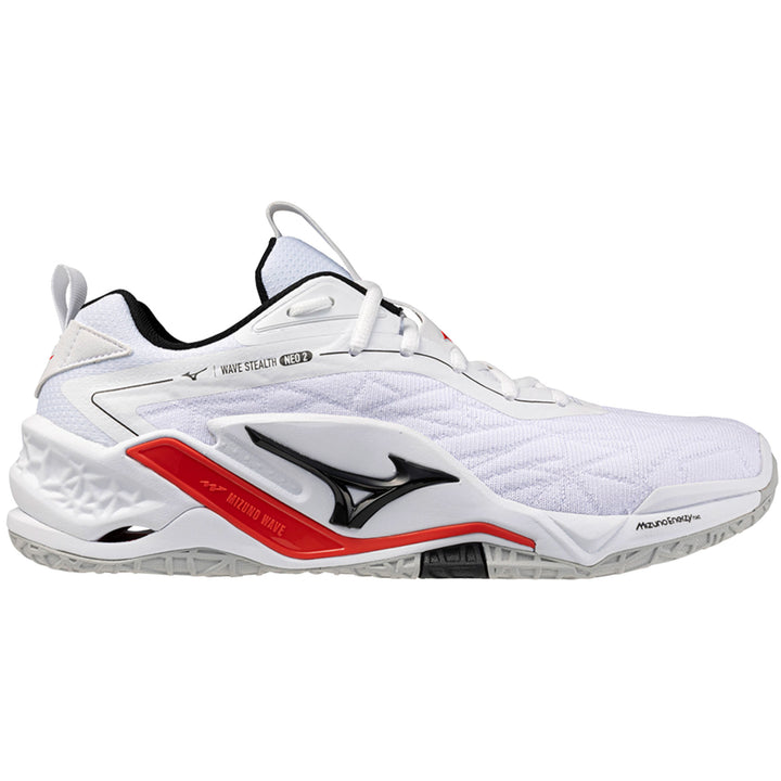 mizuno wave stealth neo 2 blanc rouge noir