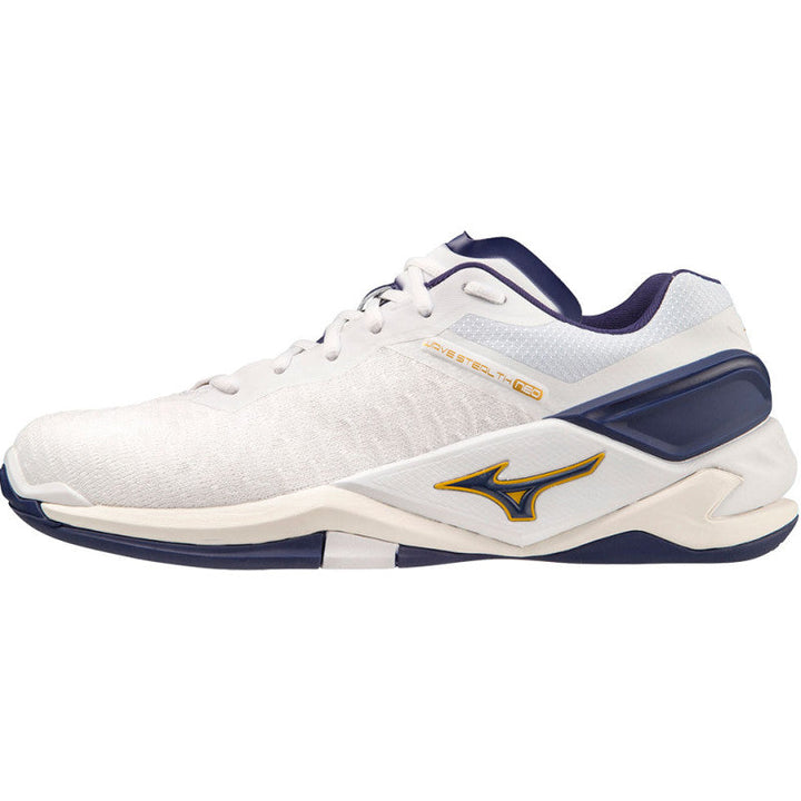 mizuno wave stealth neo blanc bleu or