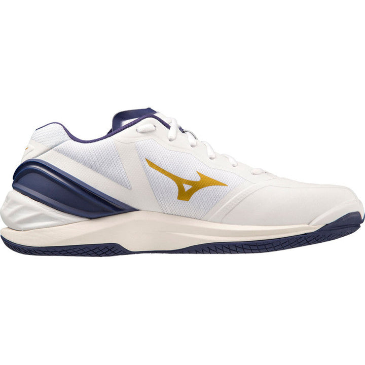 mizuno wave stealth neo blanc bleu or