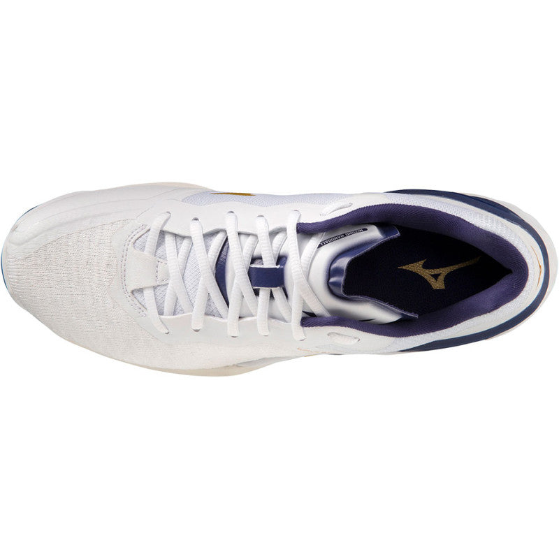 mizuno wave stealth neo blanc bleu or