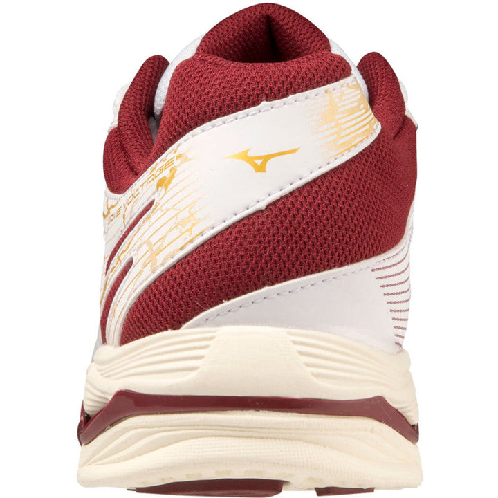 mizuno wave voltage femme blanc bordeau or