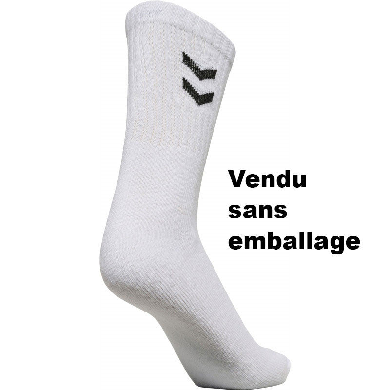 paire chaussettes hummel basic blanc noir