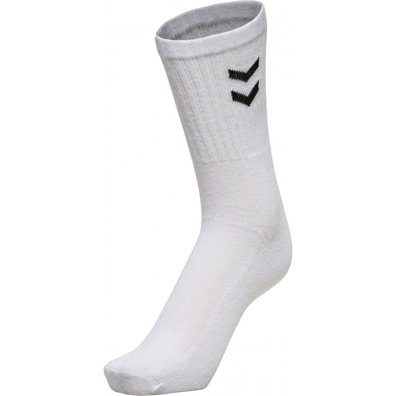 paire chaussettes hummel basic blanc noir