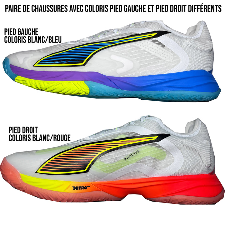 puma accelerate nitro sqd 4 game on multicolore asymetrique