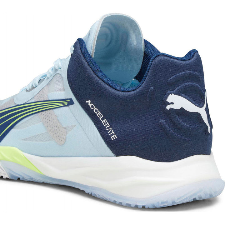 puma accelerate nitro sqd bleu ciel marine jaune