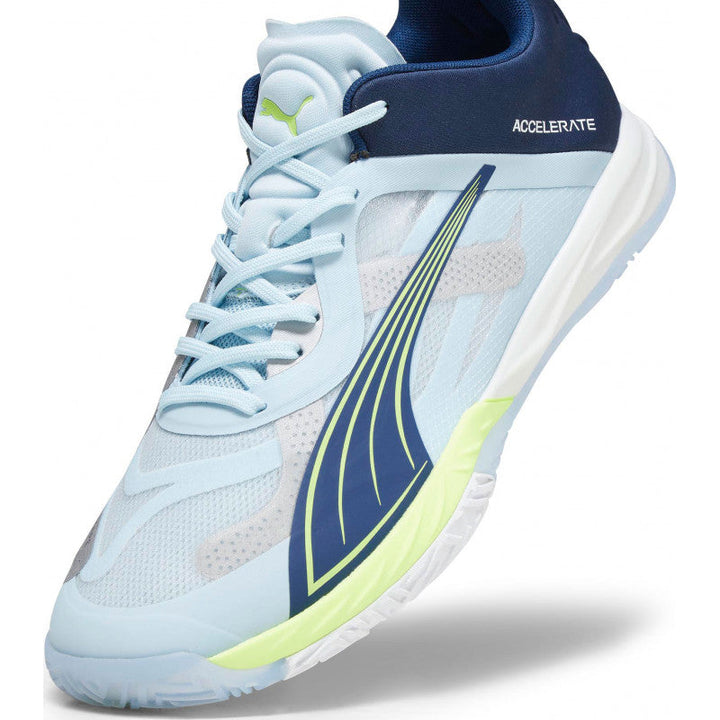 puma accelerate nitro sqd bleu ciel marine jaune