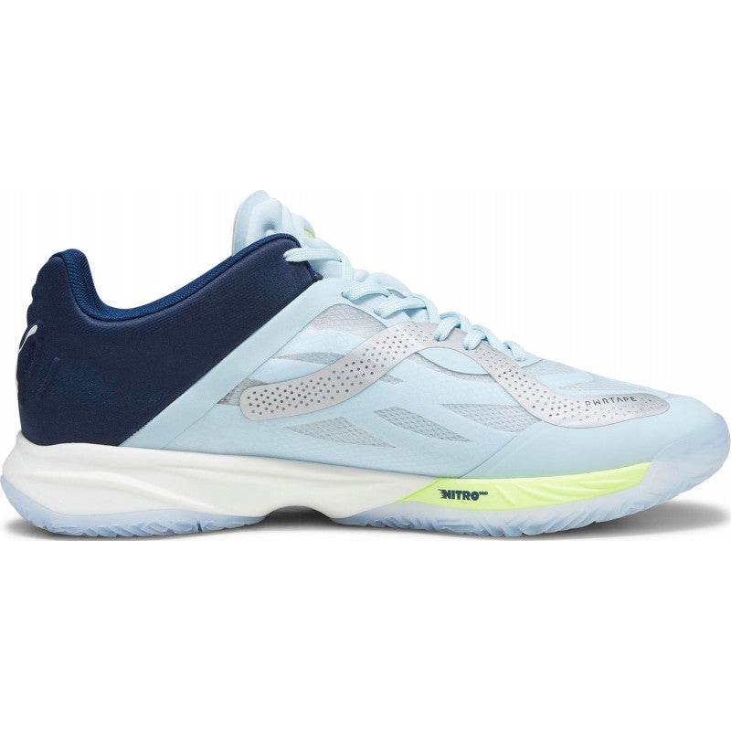 puma accelerate nitro sqd bleu ciel marine jaune
