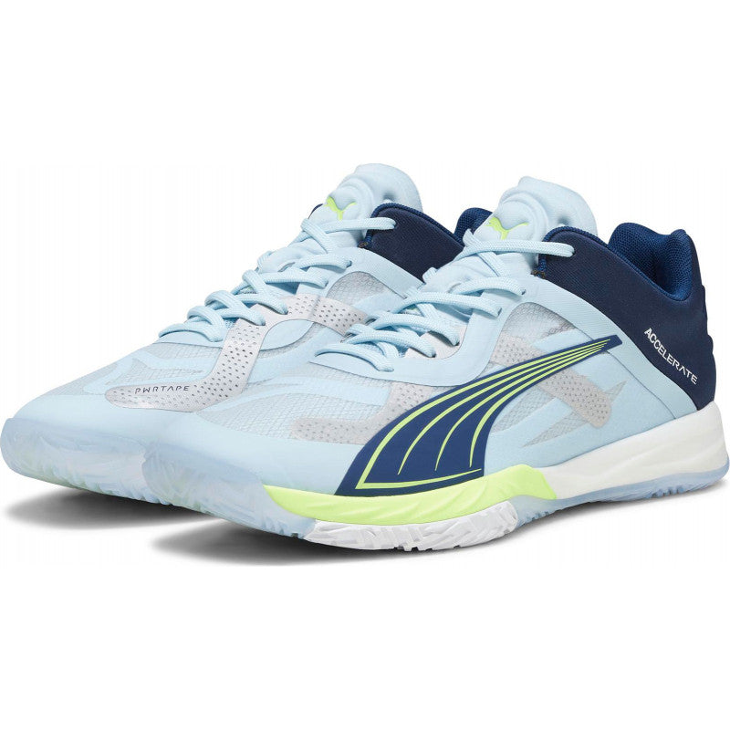 puma accelerate nitro sqd bleu ciel marine jaune