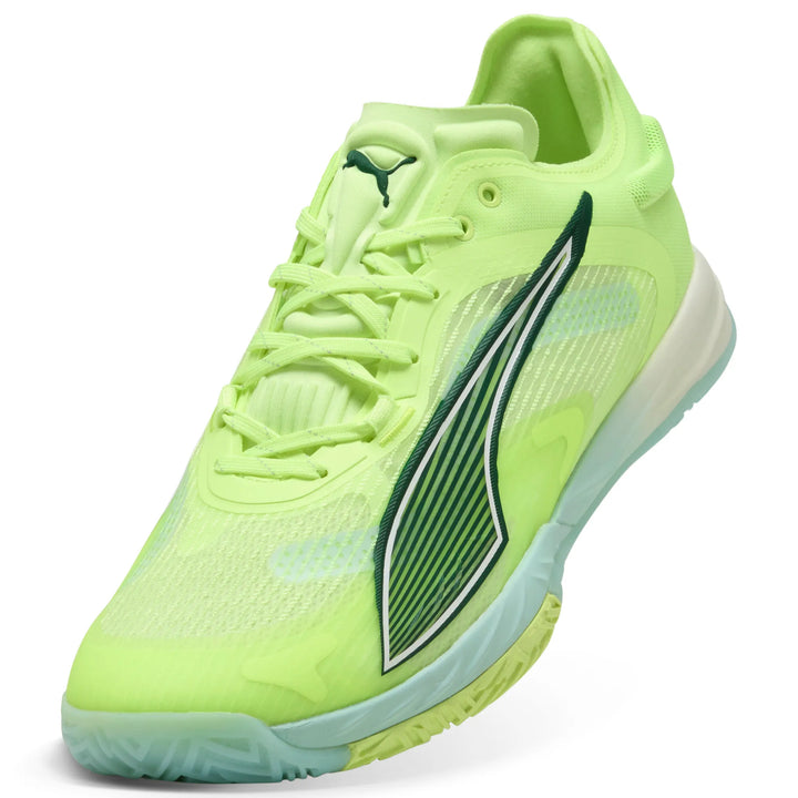 puma accelerate nitro sqd 4 jaune fluo vert