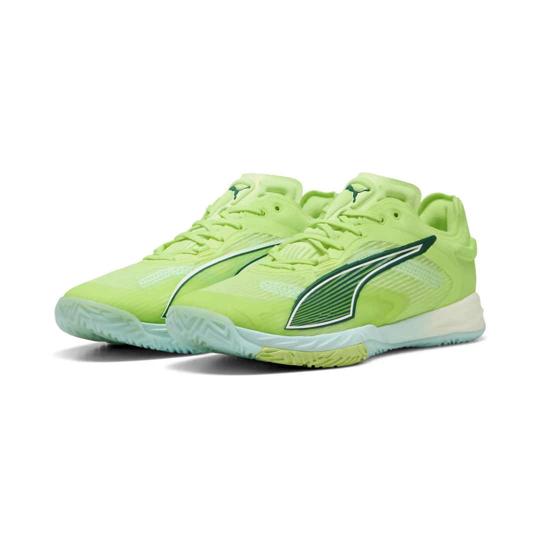 puma accelerate nitro sqd 4 jaune fluo vert