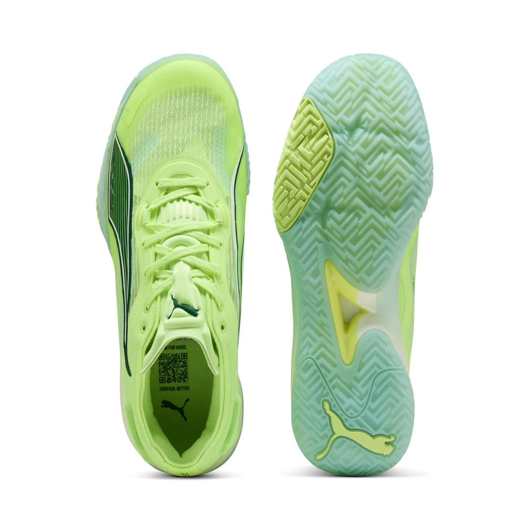 puma accelerate nitro sqd 4 jaune fluo vert