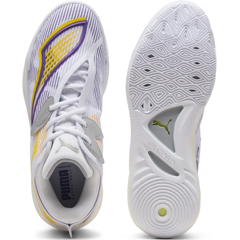 Puma All Pro Nitro 2 Blanc Violet Jaune Los Angeles