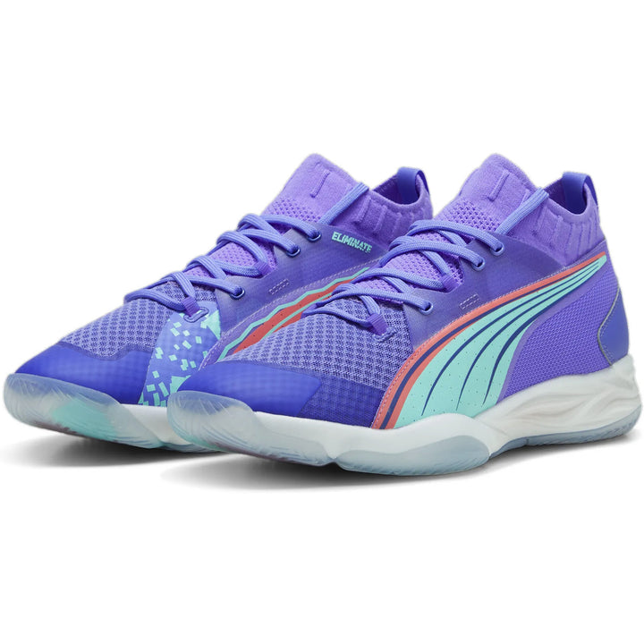 puma eliminate nitro sqd violet vert corail