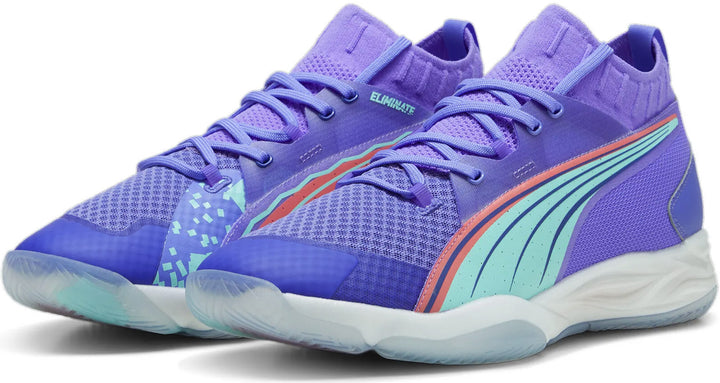 puma eliminate nitro sqd violet vert corail