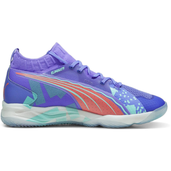 puma eliminate nitro sqd violet vert corail