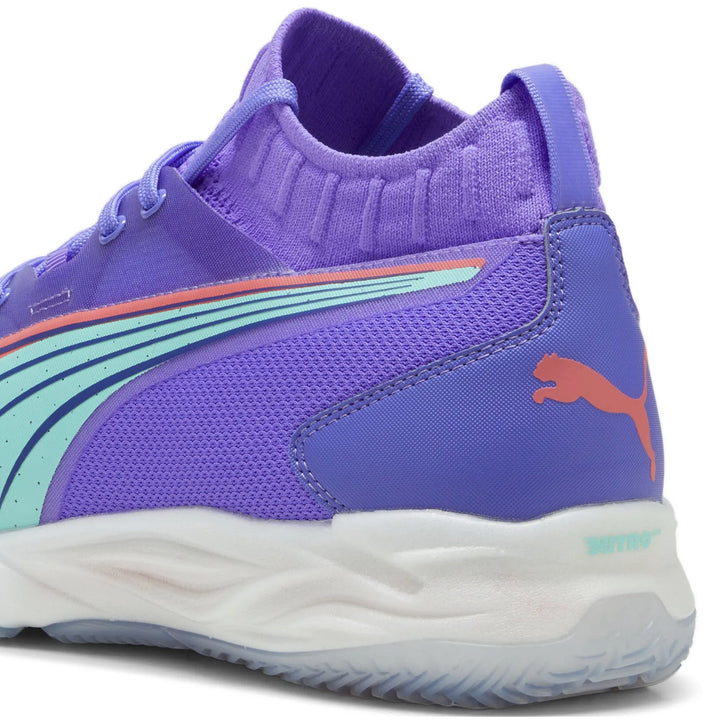 puma eliminate nitro sqd violet vert corail