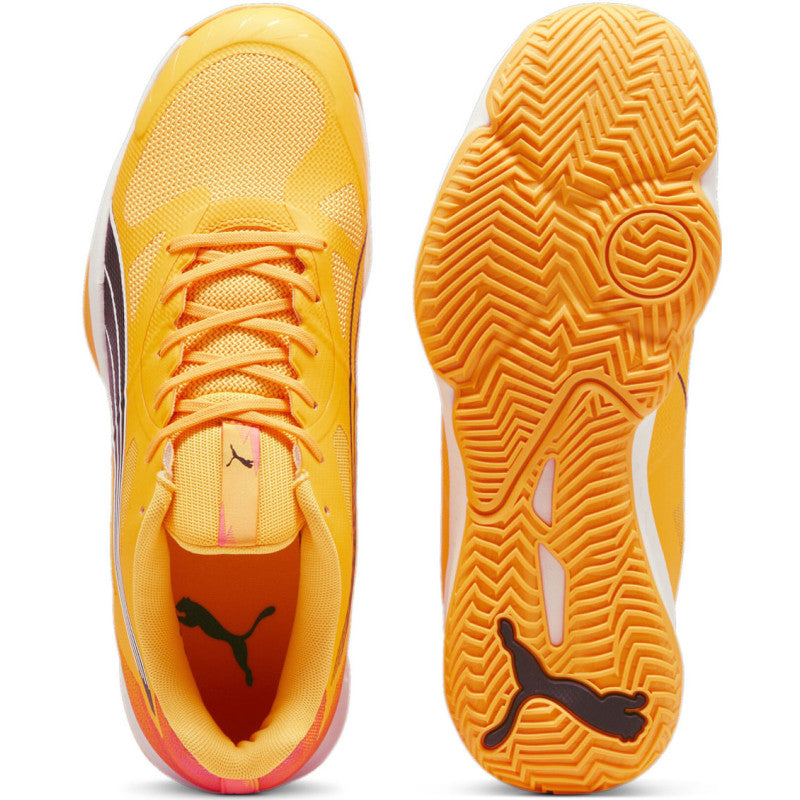 puma eliminate turbo orange noir blanc rose