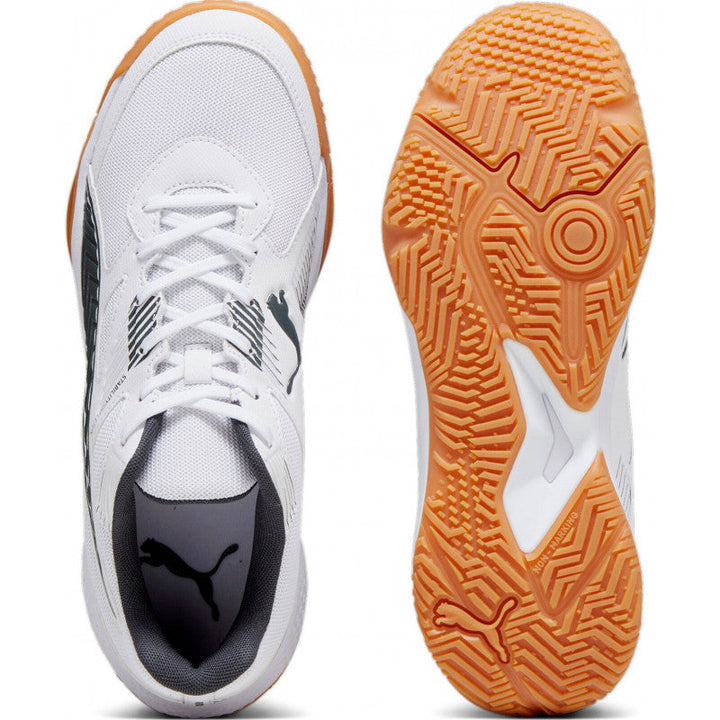 puma solarflash II blanc gris fonce