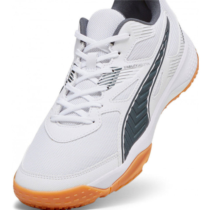 puma solarflash II blanc gris fonce