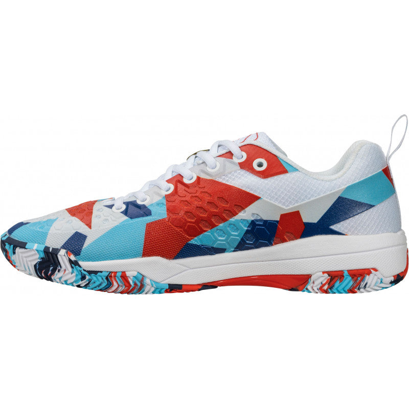 salming rebel camo etd rouge bleu blanc
