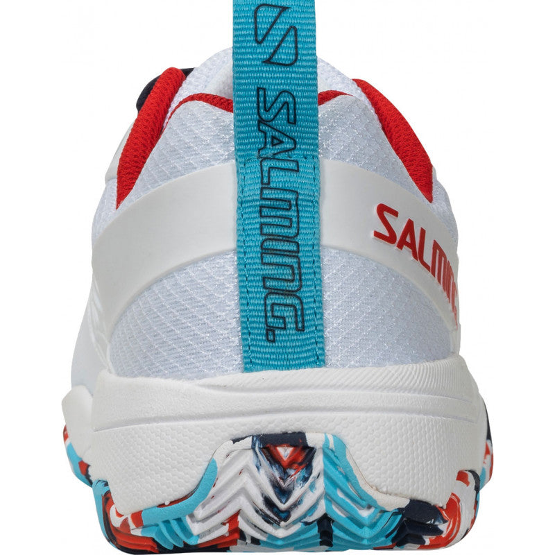 salming rebel light dazzle blanc rouge bleu